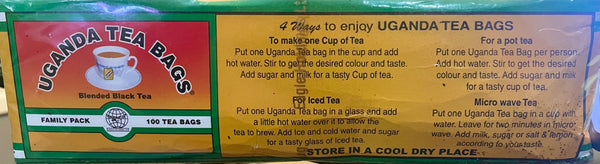 Gourmet Blended Black Ugandan Tea Bags - 100 ct.