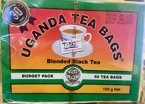 Gourmet Blended Black Ugandan Tea Bags - 50 ct.