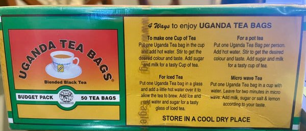 Gourmet Blended Black Ugandan Tea Bags - 50 ct.