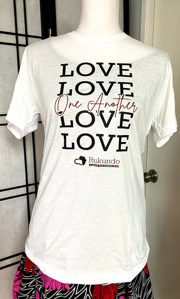 White Love One Another Unisex