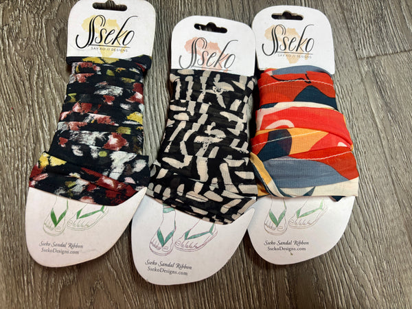 Sseko Leather Ribbon Sandals Size 5 ($48 value)