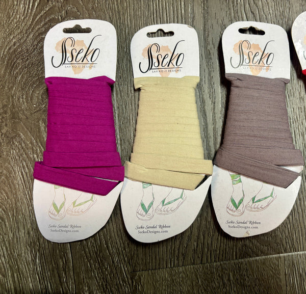 Sseko Leather Ribbon Sandals Size 5 ($48 value)