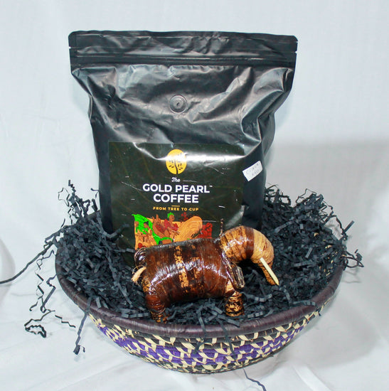 Uganda Gift Basket Coffee and Crafts