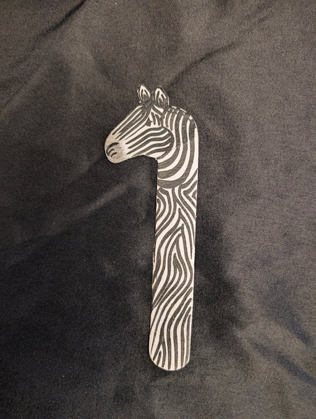 Handpainted African Safari Animal Leather Bookmarks