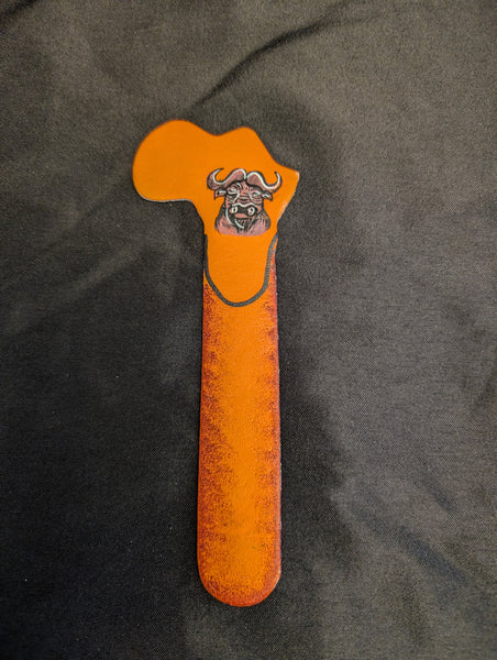 Handpainted African Safari Animal Leather Bookmarks