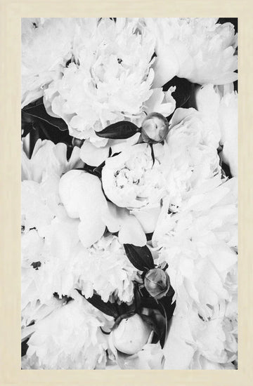 Black and White Floral Magnet Board