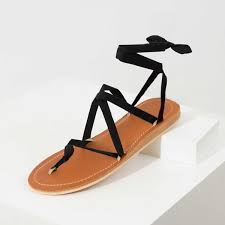 Sseko Leather Ribbon Sandals Size 5 ($48 value)