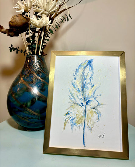 Watercolor Print w/ Hand-Embellished Detail