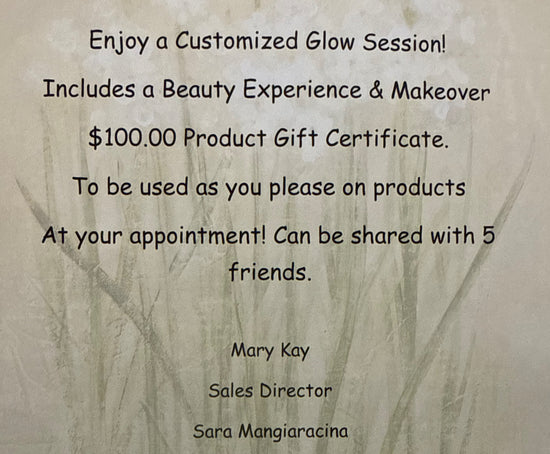 Mary Kay Makeover & $100 Gift Certificate ($100 Value!)