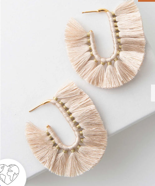 “Love More” Sweatshirt & Fringe Earrings Set ($86 value!)