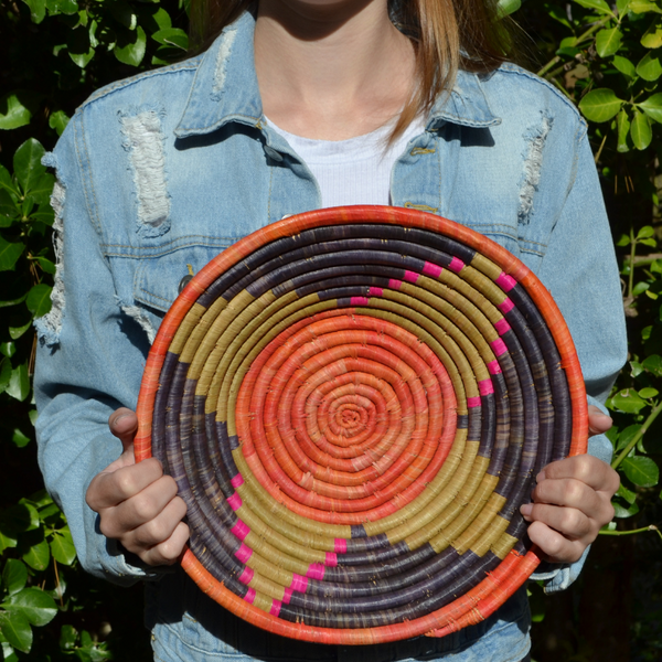 Hand Woven Ugandan Basket (25+ Styles/Colors Available)