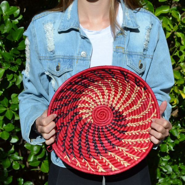 Hand Woven Ugandan Basket (25+ Styles/Colors Available)