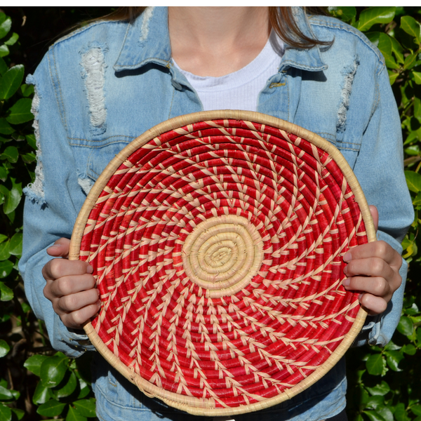 Hand Woven Ugandan Basket (25+ Styles/Colors Available)