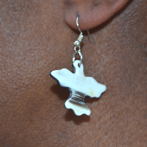 Handmade Ankole Cow Horn Earrings - Many Designs to Choose From!