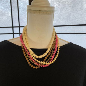 Handmade Ugandan Paper Bead Jewelry Sets (Choose Pink or Blue)