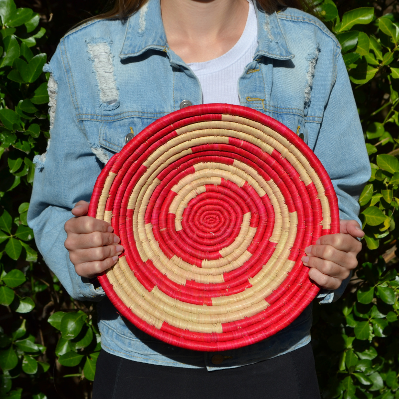 Hand Woven Ugandan Basket (15 Styles/Colors Available)