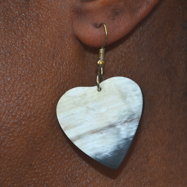 Handmade Ankole Cow Horn Earrings - Many Designs to Choose From!