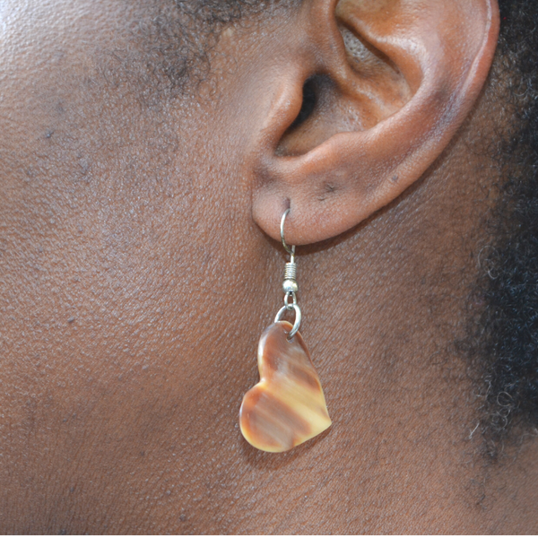 Handmade Ankole Cow Horn Earrings - Many Designs to Choose From!