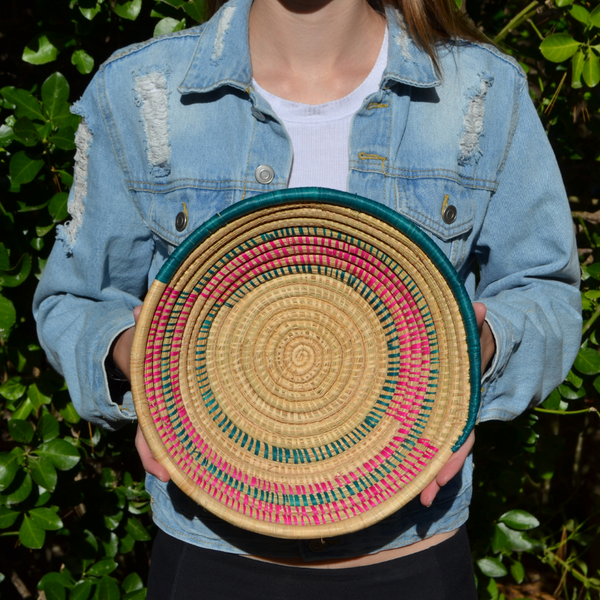 Hand Woven Ugandan Basket (25+ Styles/Colors Available)