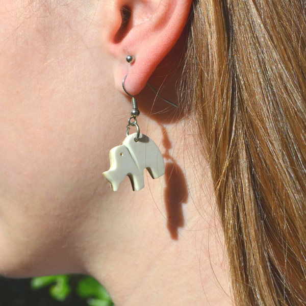 Hand-crafted Ankole Cow Horn Earrings (4 Styles Available)