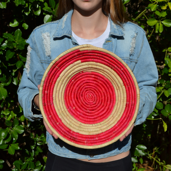 Hand Woven Ugandan Basket (25+ Styles/Colors Available)