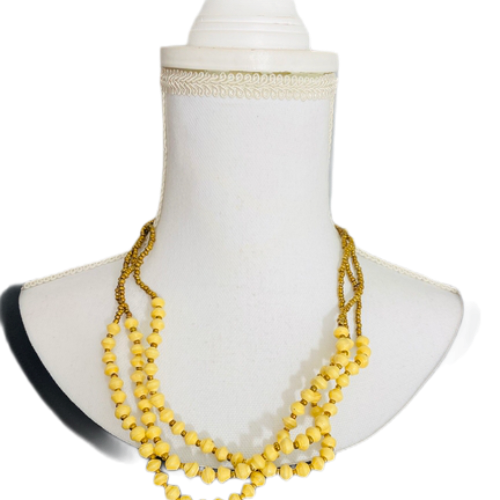 Handmade Multi-Strand Ugandan Paper & Seed Bead Necklace (Multiple Color/Design Options)