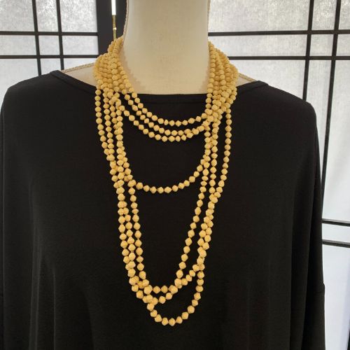 Handmade 7-Strand Ugandan Paper Bead Necklace (4 Color Options)