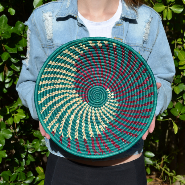 Hand Woven Ugandan Basket (25+ Styles/Colors Available)