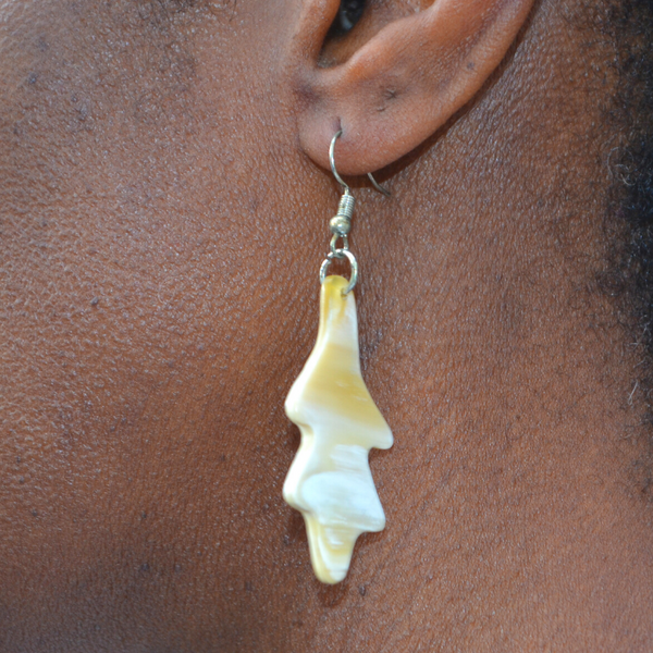 Handmade Ankole Cow Horn Earrings - Many Designs to Choose From!