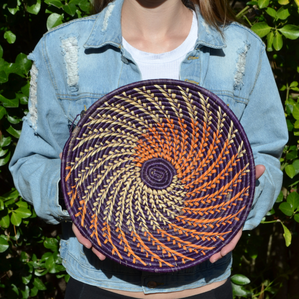 Hand Woven Ugandan Basket (25+ Styles/Colors Available)
