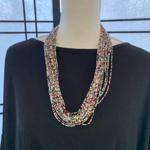 Handmade Ugandan Seed Bead Necklace