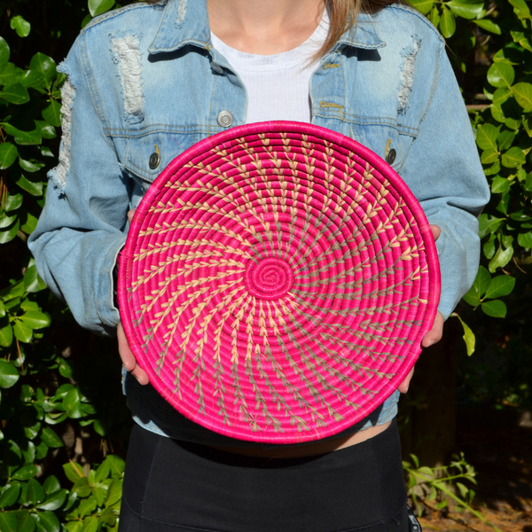 Hand Woven Ugandan Basket (25+ Styles/Colors Available)