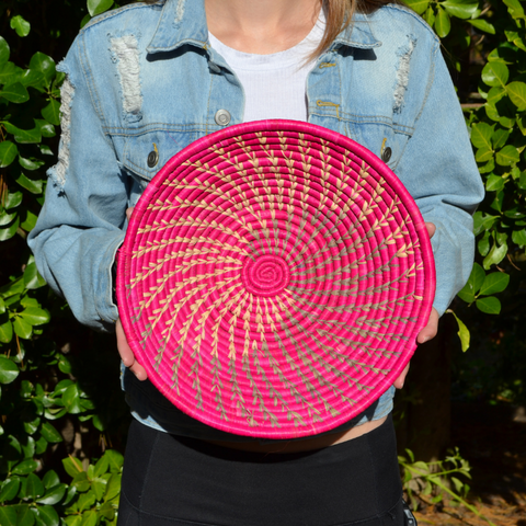 Hand Woven Ugandan Basket (25+ Styles/Colors Available)