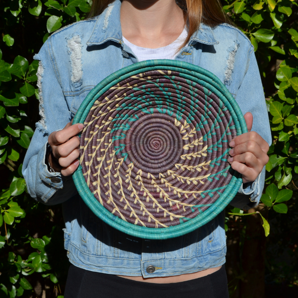 Hand Woven Ugandan Basket (25+ Styles/Colors Available)