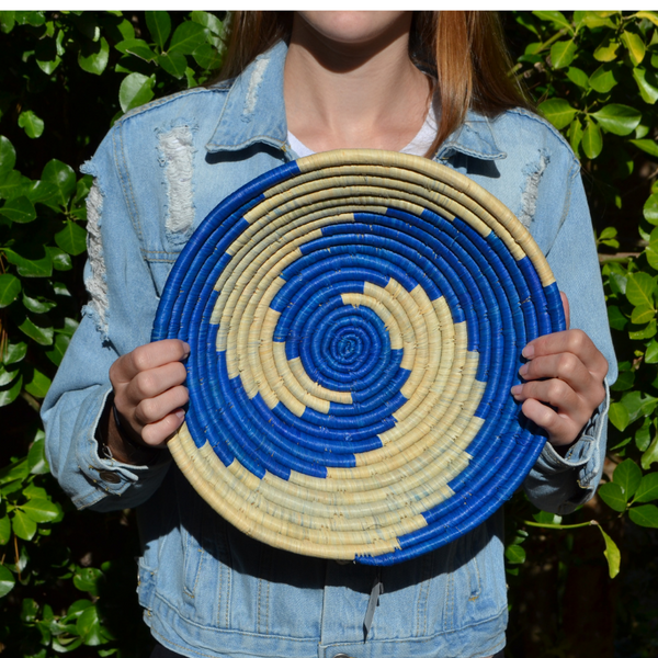 Hand Woven Ugandan Basket (25+ Styles/Colors Available)