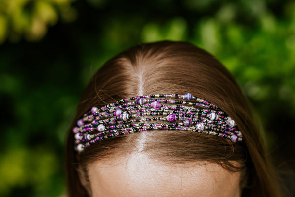 Hand Beaded Headband (Multiple Color Options)