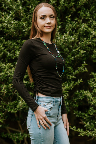 Clay and Seed Bead Necklace Handmade in Uganda (5 color options)