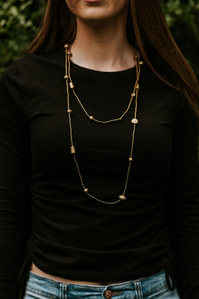 Clay and Seed Bead Necklace Handmade in Uganda (5 color options)