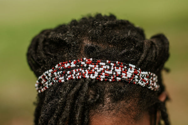 Hand Beaded Headband (Multiple Color Options)