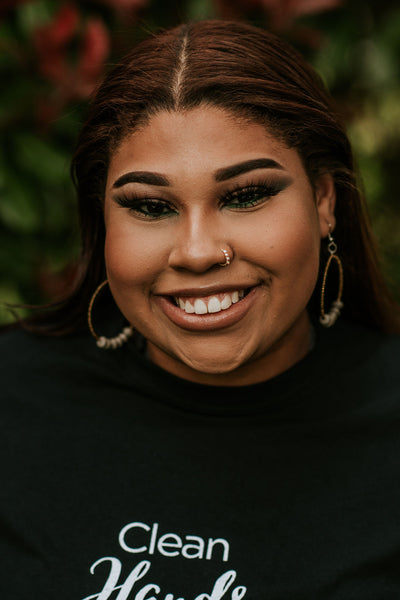Paper and Seed Bead Hoop Earrings