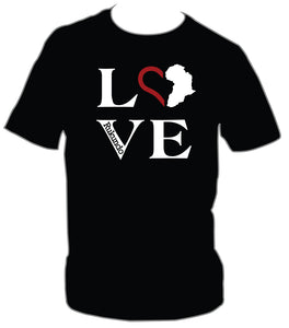 Black LOVE Unisex Tee (Men's Sizing)